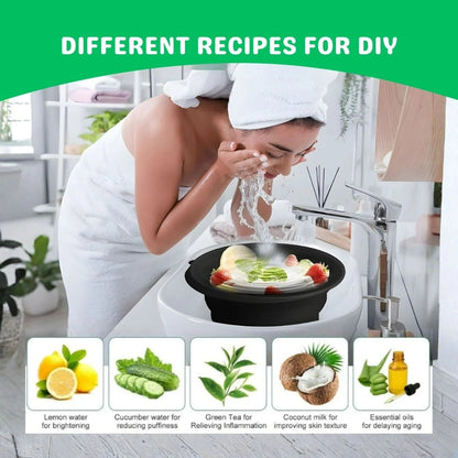 🧊 Collapsible Ice Facial Bowl ❄️💧 Silicone Ice Therapy❄️