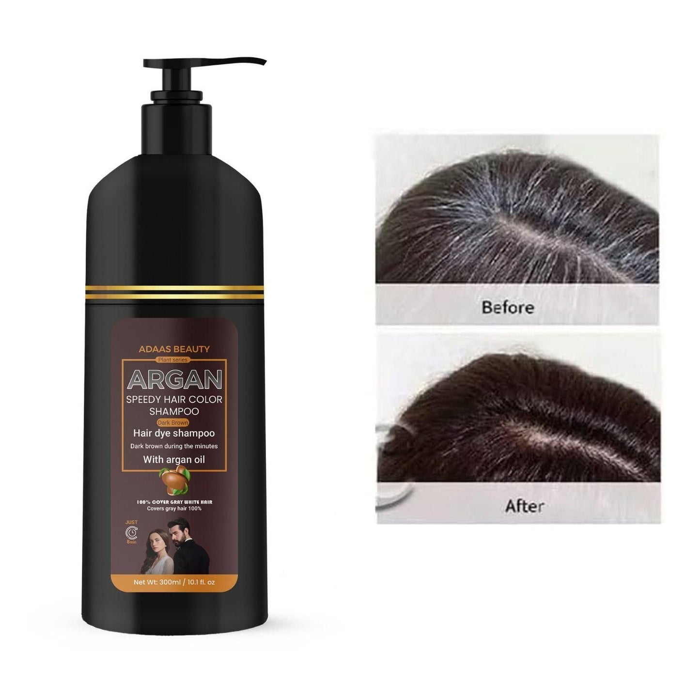Argan Speedy Hair Color Shampoo 600ml Pack of 2