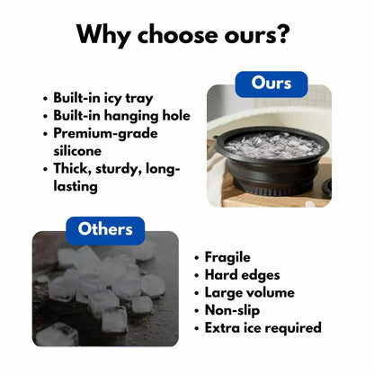🧊 Collapsible Ice Facial Bowl ❄️💧 Silicone Ice Therapy❄️