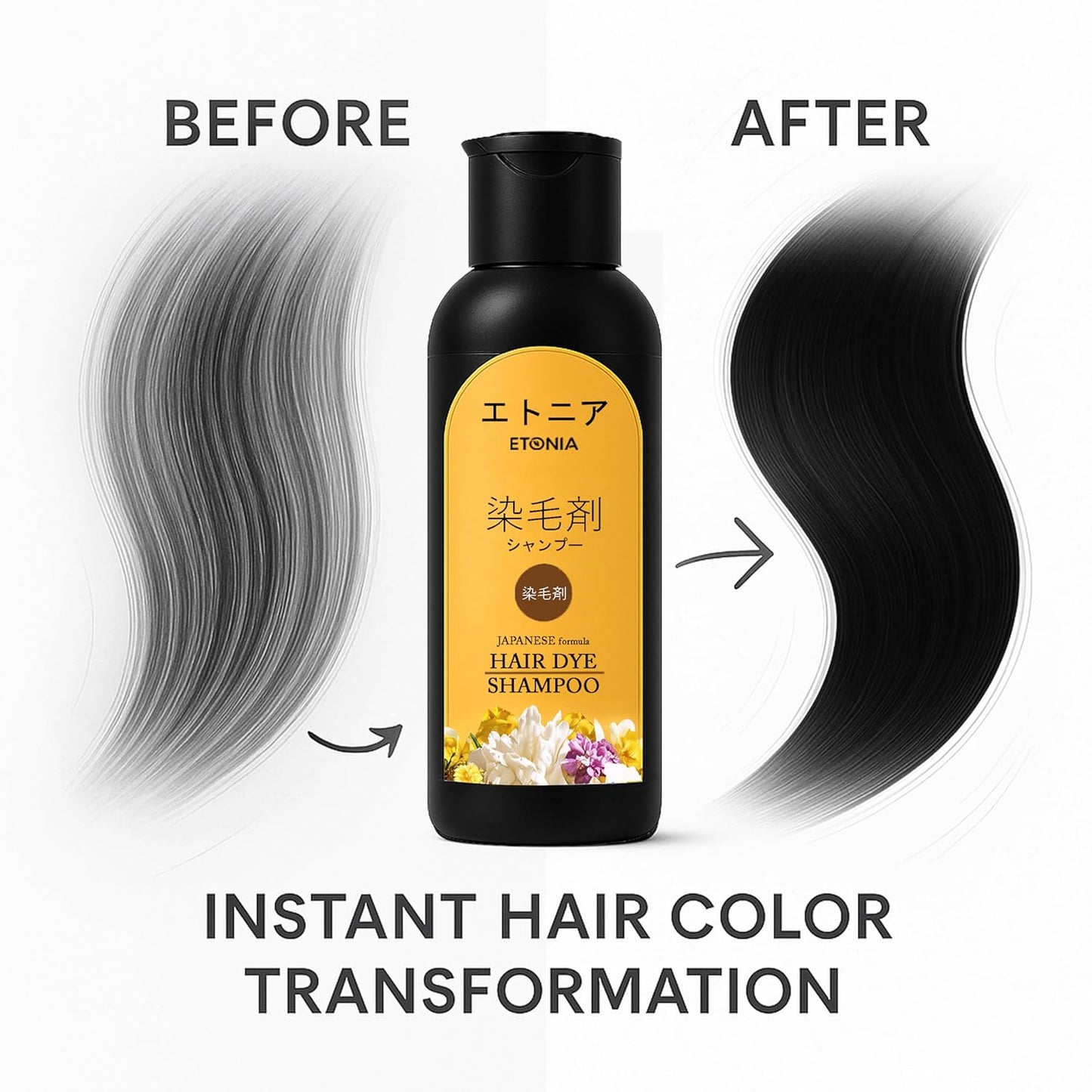 ✨Japanese Long Lasting Natural Hair Dye Shampoo (Buy 1 Get 2 Free)🔥