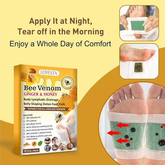 Bee Venom Ginger & Honey Detox Pads (Buy 10 Get 10 Free)