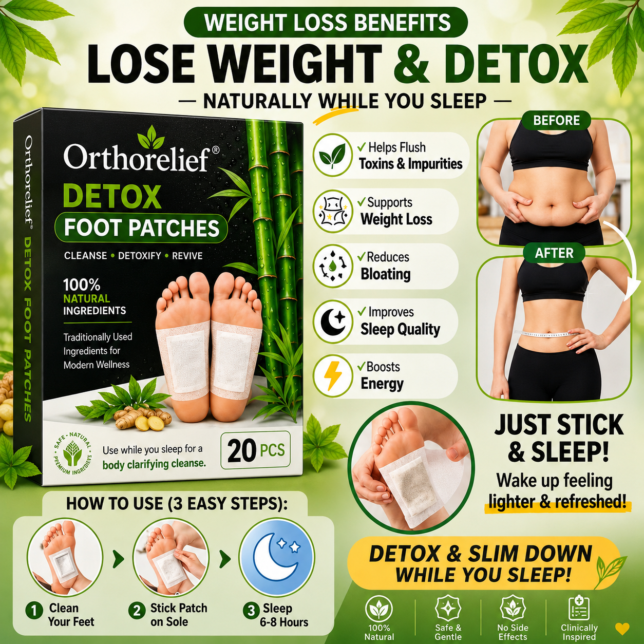 Orthorelief® Herbal Foot Patches