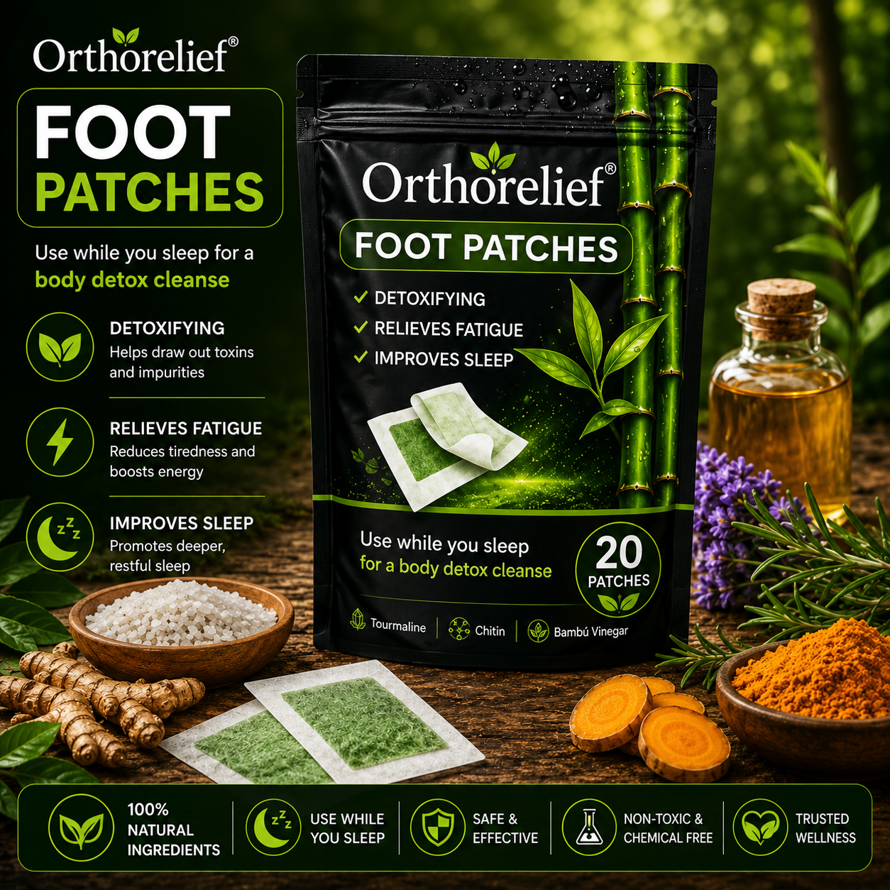 Orthorelief® Herbal Foot Patches
