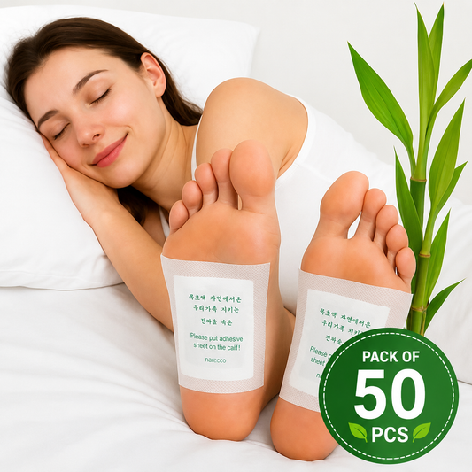 Ayurvedic 100% Herbal & Gentle Ingredient Foot Patches ( PACK OF 50 )