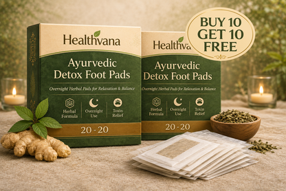 🌿 HealthVana Detox Foot Pads👣 | Buy 10 Get 20 Value (Pack of 30) FREE 🎁