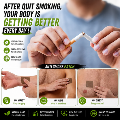 🚭 Anti-Smoke Patch – Quit Smoking Naturally & Easily (Buy 10 Get 20 Free)