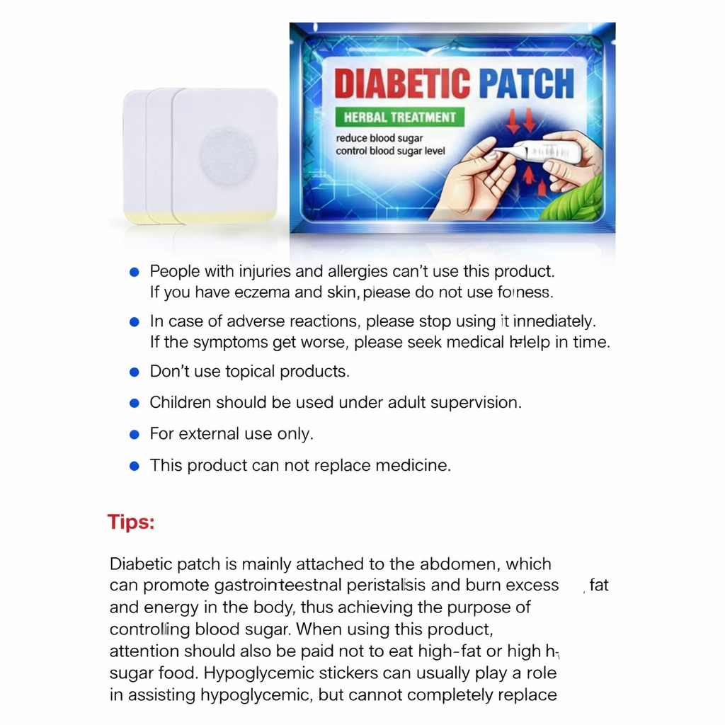 Diabetic - Blood Sugar Control Patch🌿 Buy 10 Get 20 Free (Pack of 30)@498🥳