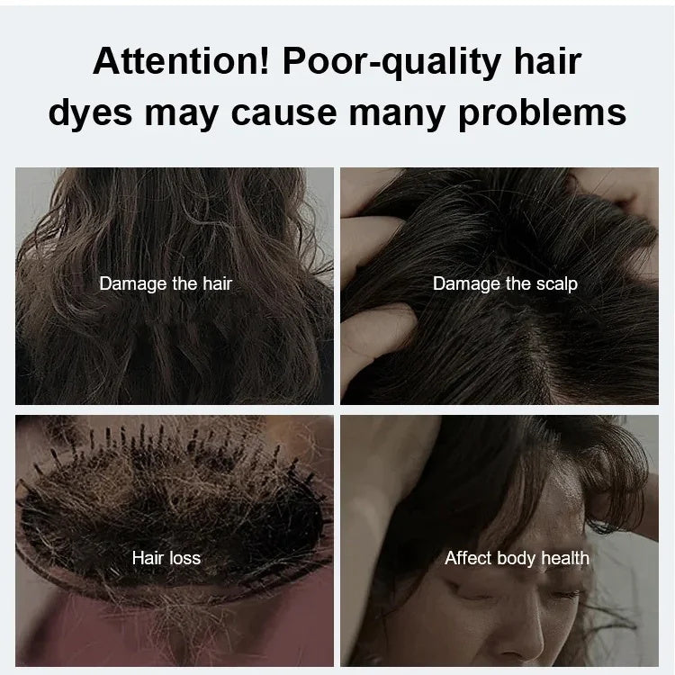 Pure Plant Extract For Grey Hair Color Bubble Dye Buy 1 get 1 free (man & Woman)