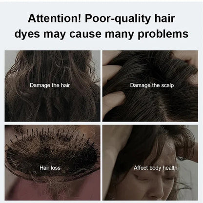 Pure Plant Extract For Grey Hair Color Bubble Dye Buy 1 get 1 free (man & Woman)