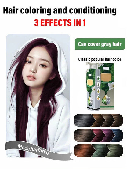 Pure Plant Extract For Grey Hair Color Bubble Dye Buy 1 get 1 free (man & Woman)