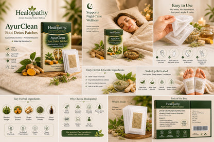 Helopathy Ayurclean foot Detox patches 🌿